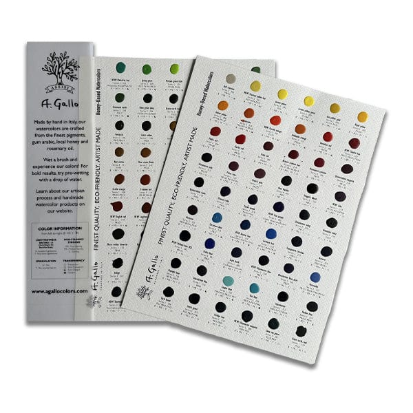A. Gallo - Handmade Watercolours - Dot Card - 108 Colours