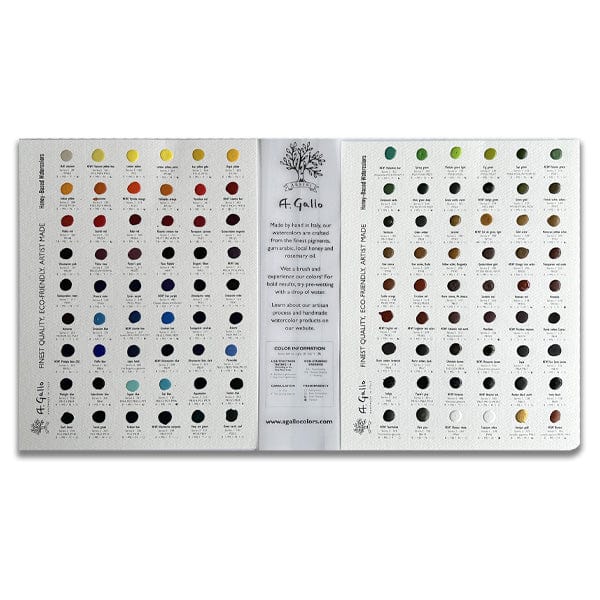 A. Gallo - Handmade Watercolours - Dot Card - 108 Colours - Image 2