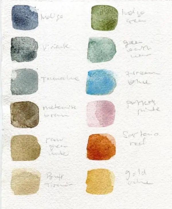 A. Gallo - Handmade Watercolours - Elements Palette - Set of 12 Half Pans - Image 2