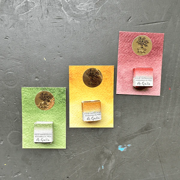 A. Gallo - Handmade Watercolours - Individual Half Pans - Series 1