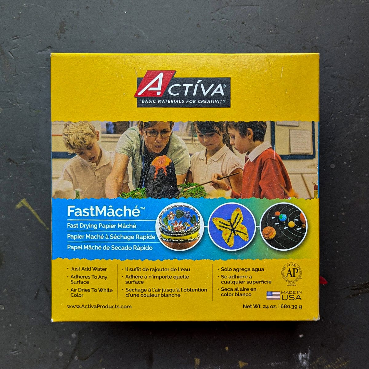 Activa - Fast Mâché - Fast Drying Papier Mâché - 24oz Box
