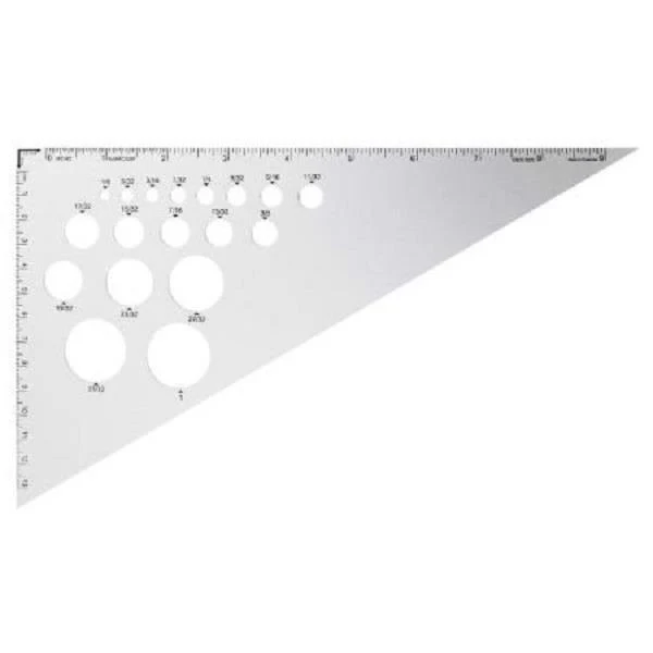Alumicolor - Metal Triangle - 30/60 Degree - 10" Edge