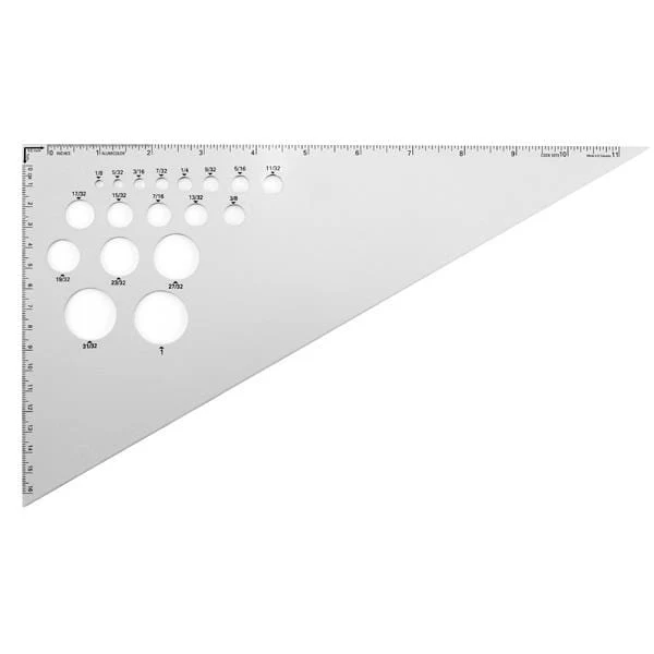 Alumicolor - Metal Triangle - 30/60 Degree - 12" Edge