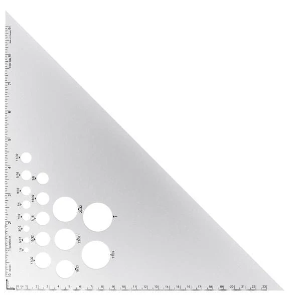 Alumicolor - Metal Triangle - 45/90 Degree - 10" Edge