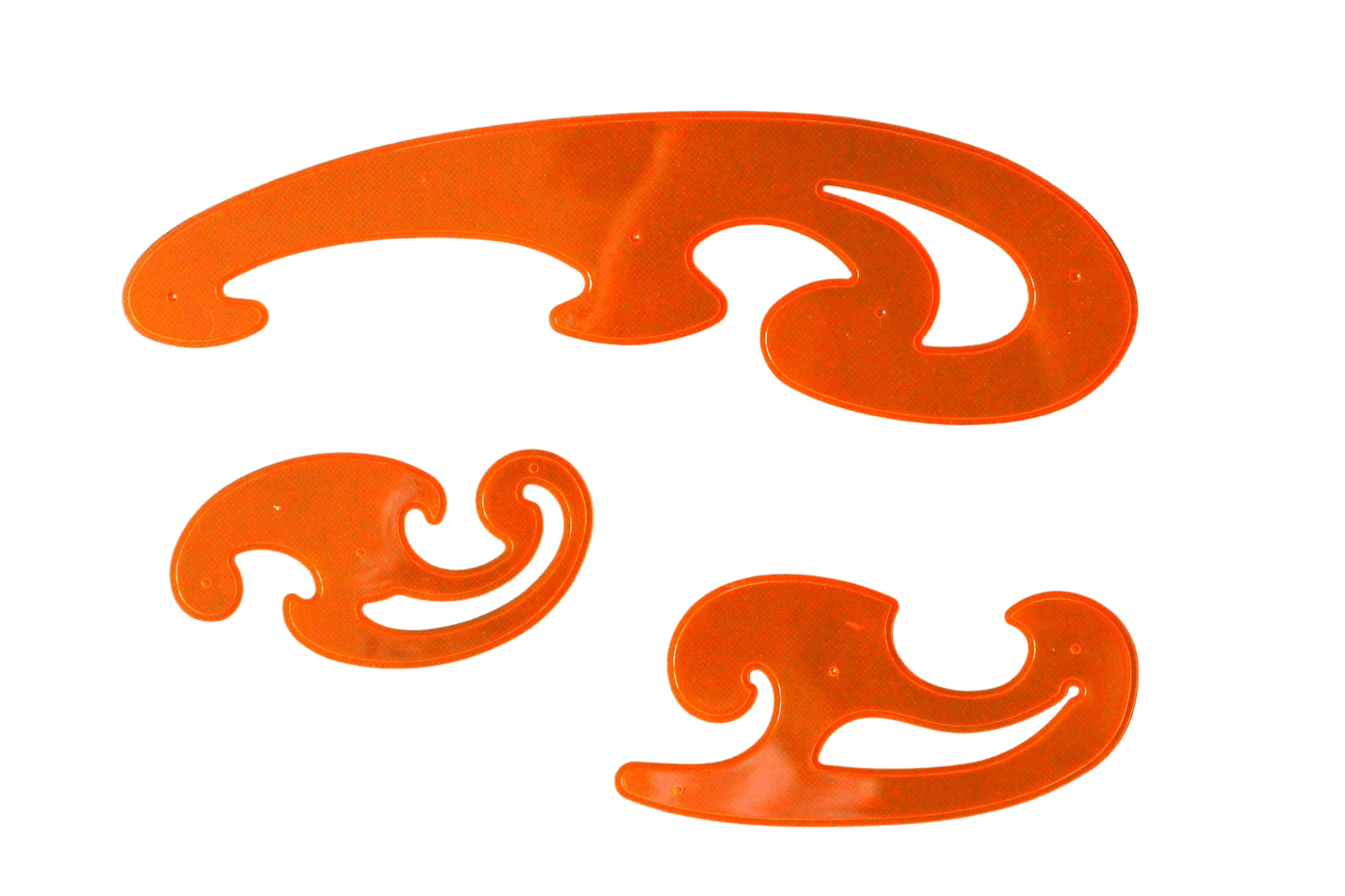Gwartzman's - French Curve Set - Orange