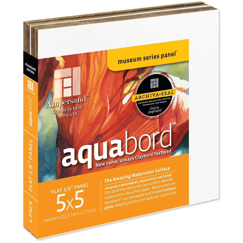 Ampersand - Aquabord - 1/8" Depth - 5x5" - 4 Pack