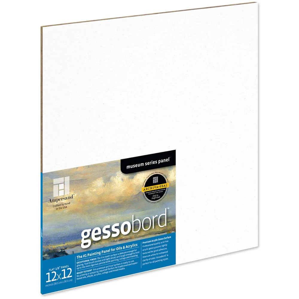 Ampersand - Gessobord - 1/8" Flat Panel - 12x12"
