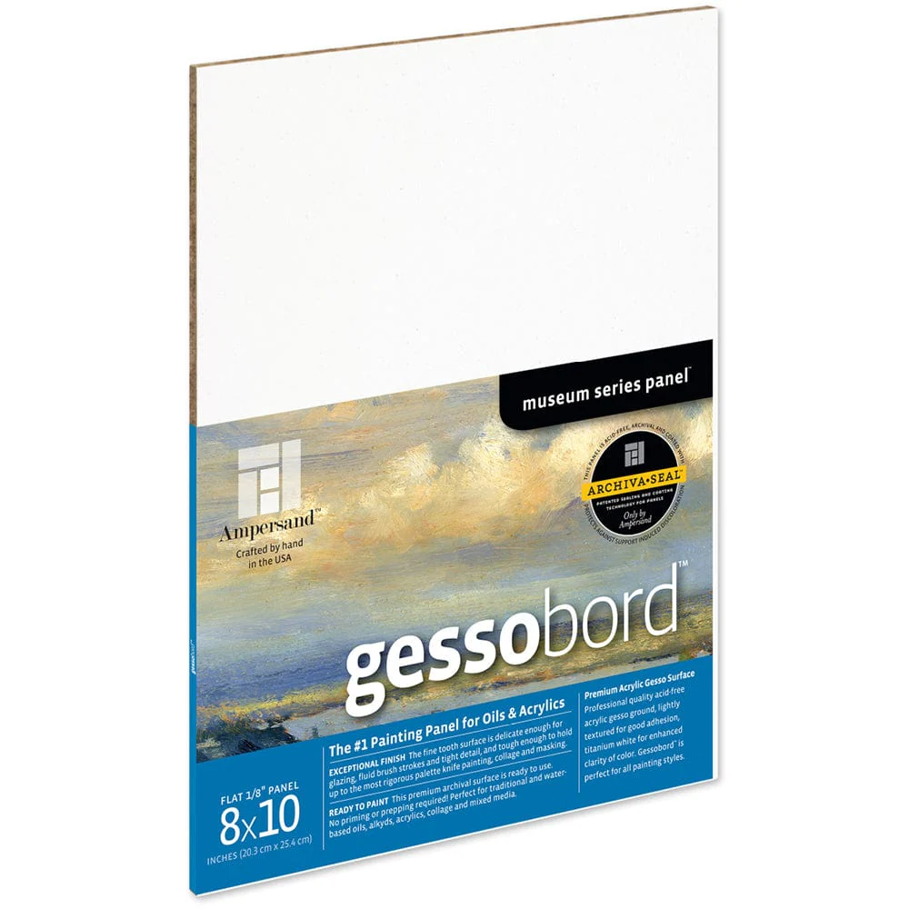 Ampersand - Gessobord - 1/8" Flat Panel - 8x10"