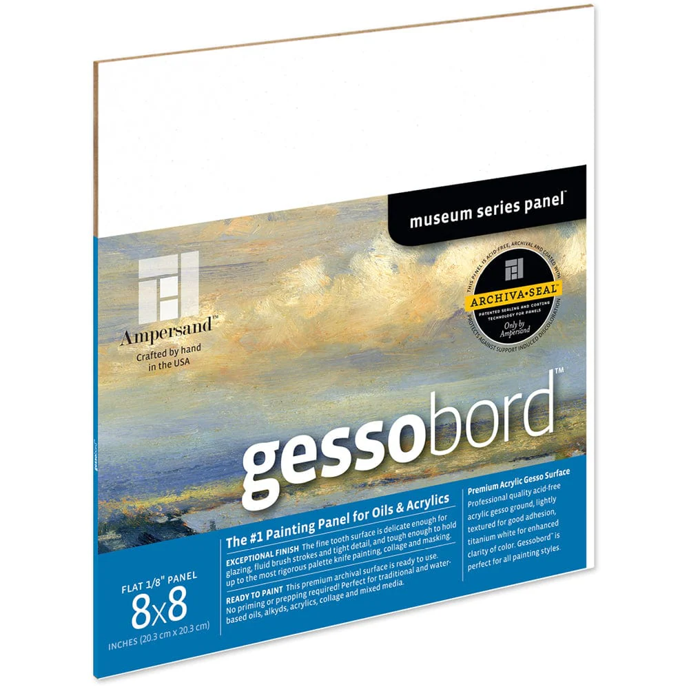 Ampersand - Gessobord - 1/8" Flat Panel - 8x8"