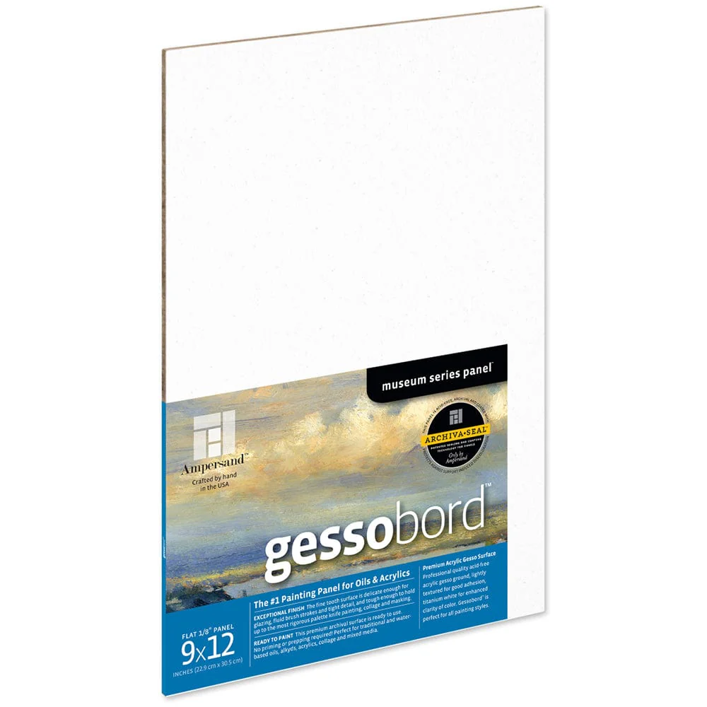 Ampersand - Gessobord - 1/8" Flat Panel - 9x12"