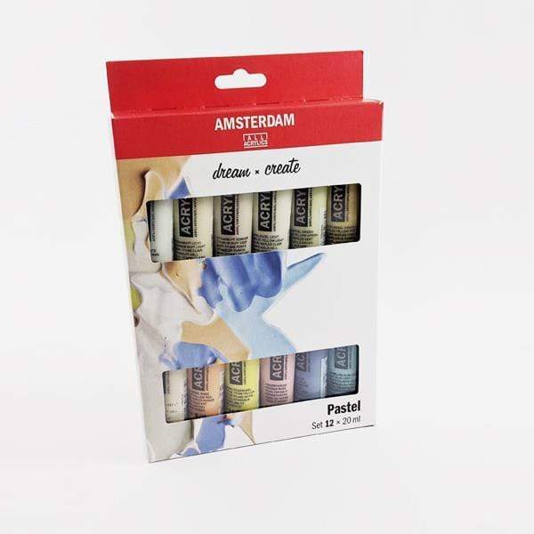 Amsterdam - Acrylic Paint Set - 12 Colours - Pastel