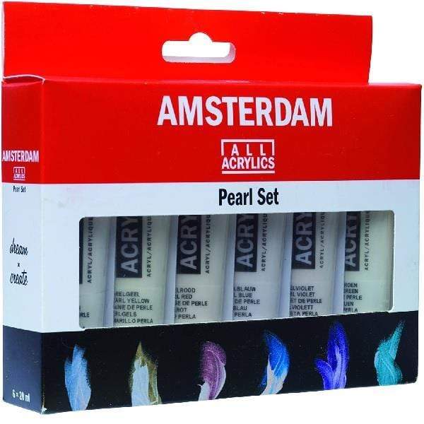 Amsterdam - Acrylic Paint Set - 6 Pearlescent Colours