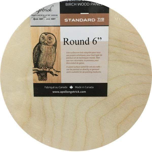 Gwartzman's Professional Wood Panel - 7/8" Regular Depth - Round - 6" Diameter
