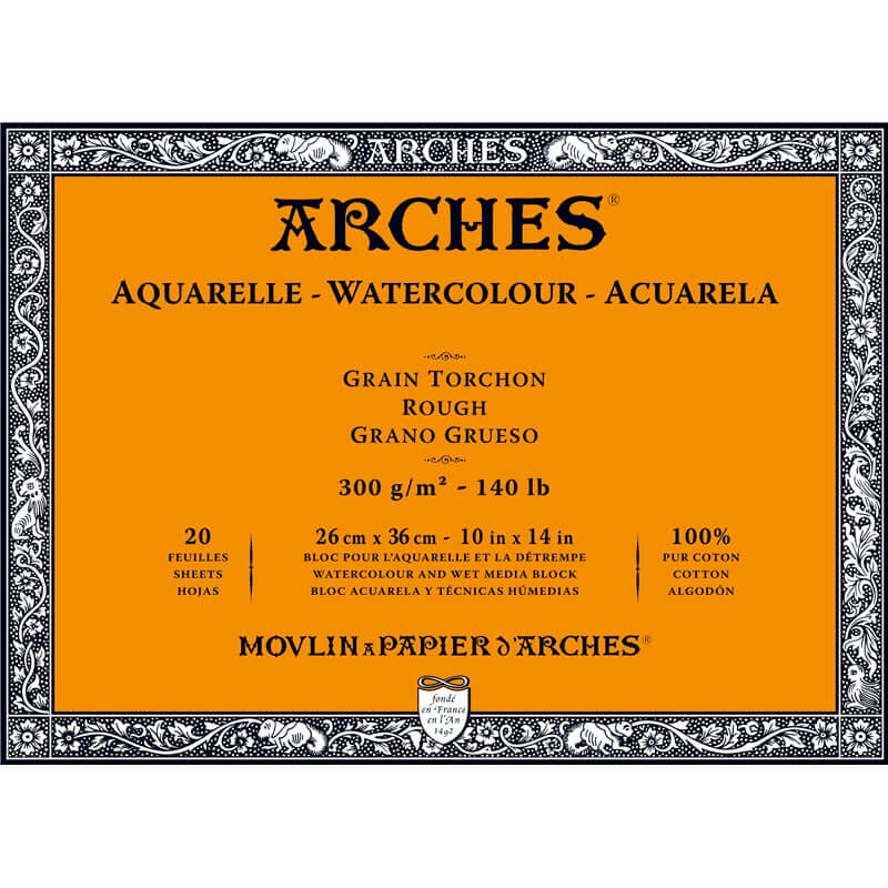 Arches - Watercolour Block - Rough - 140lb - 10x14"