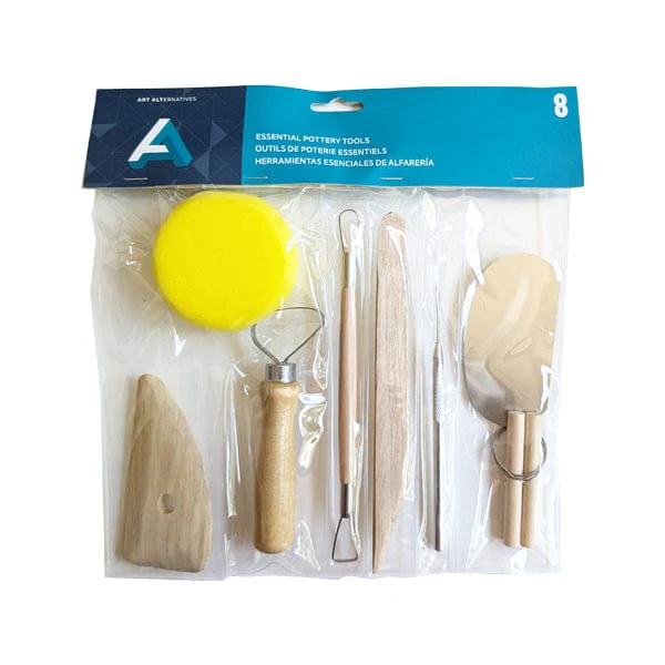 Art Alternatives - Essential Pottery Tools - 8 Piece Set