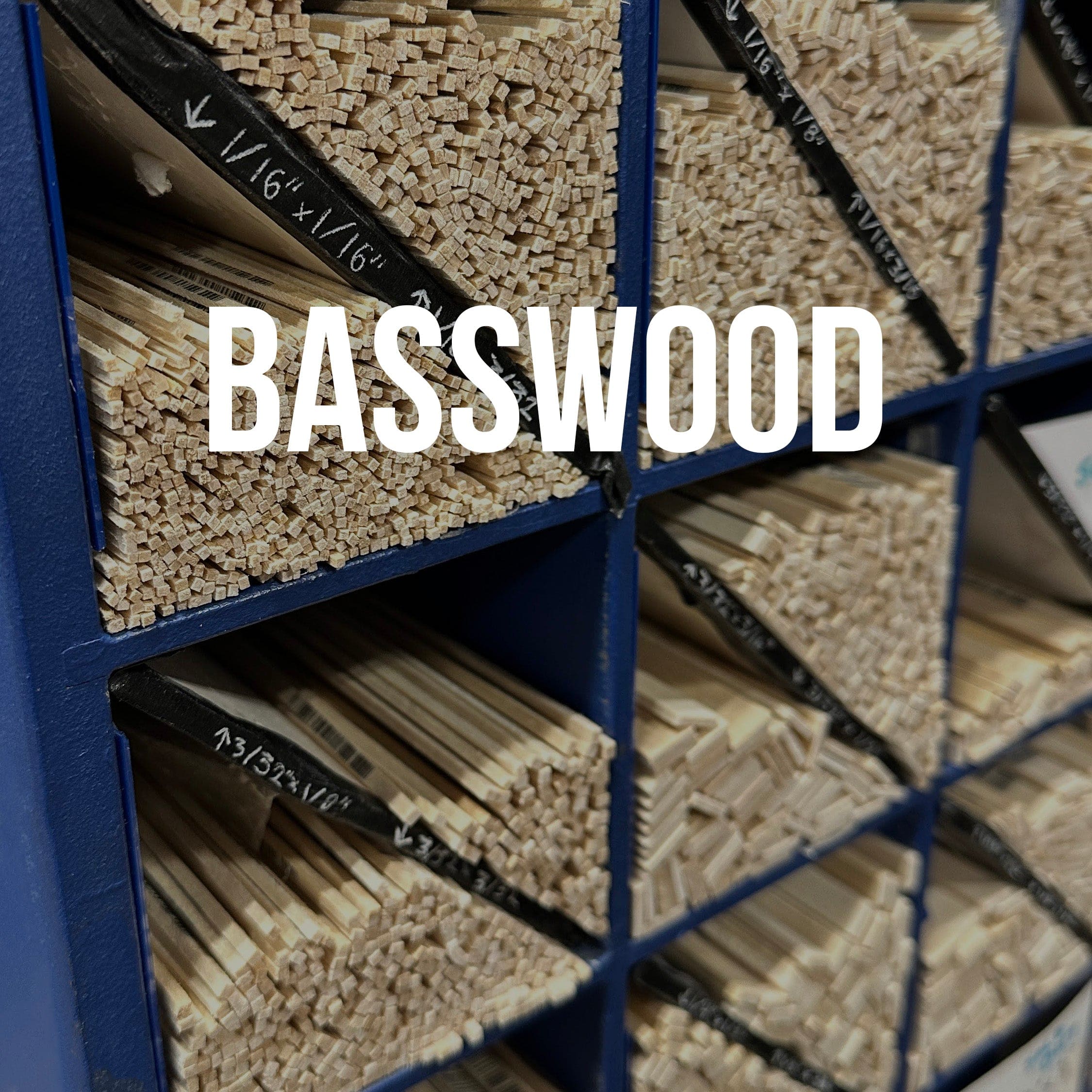 Basswood - 1/2" x 1/2" x 24"