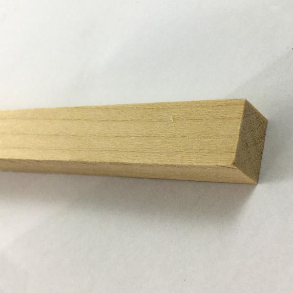 Basswood - 3/8" x 1/2" x 24"