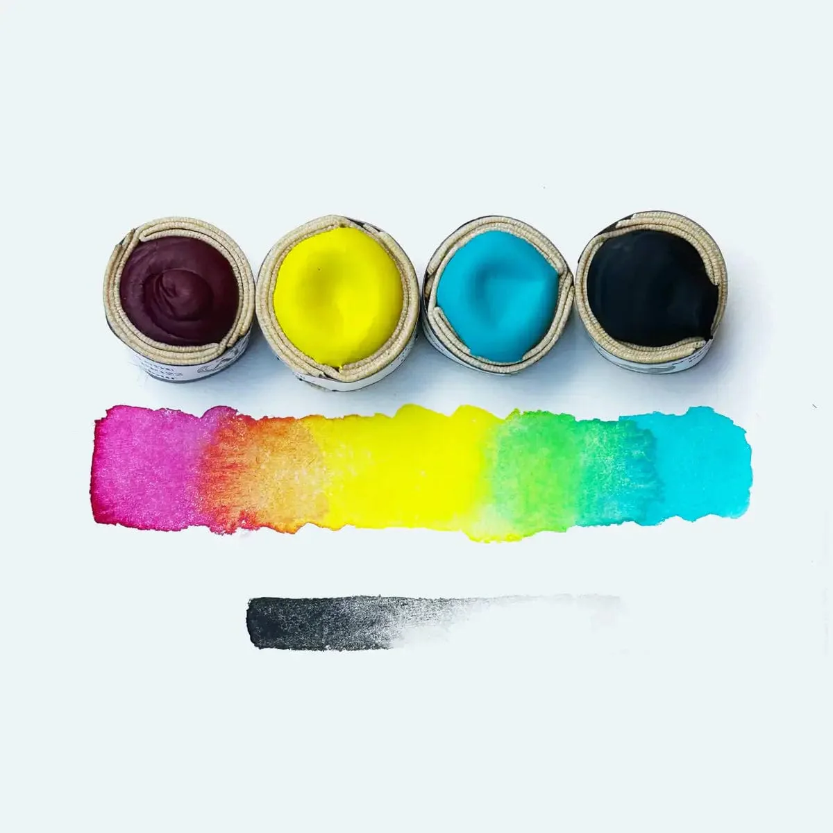Beam - Handmade Watercolours - CMYK Palette Paintstone Bundle - Set of 4 Colours - Image 2