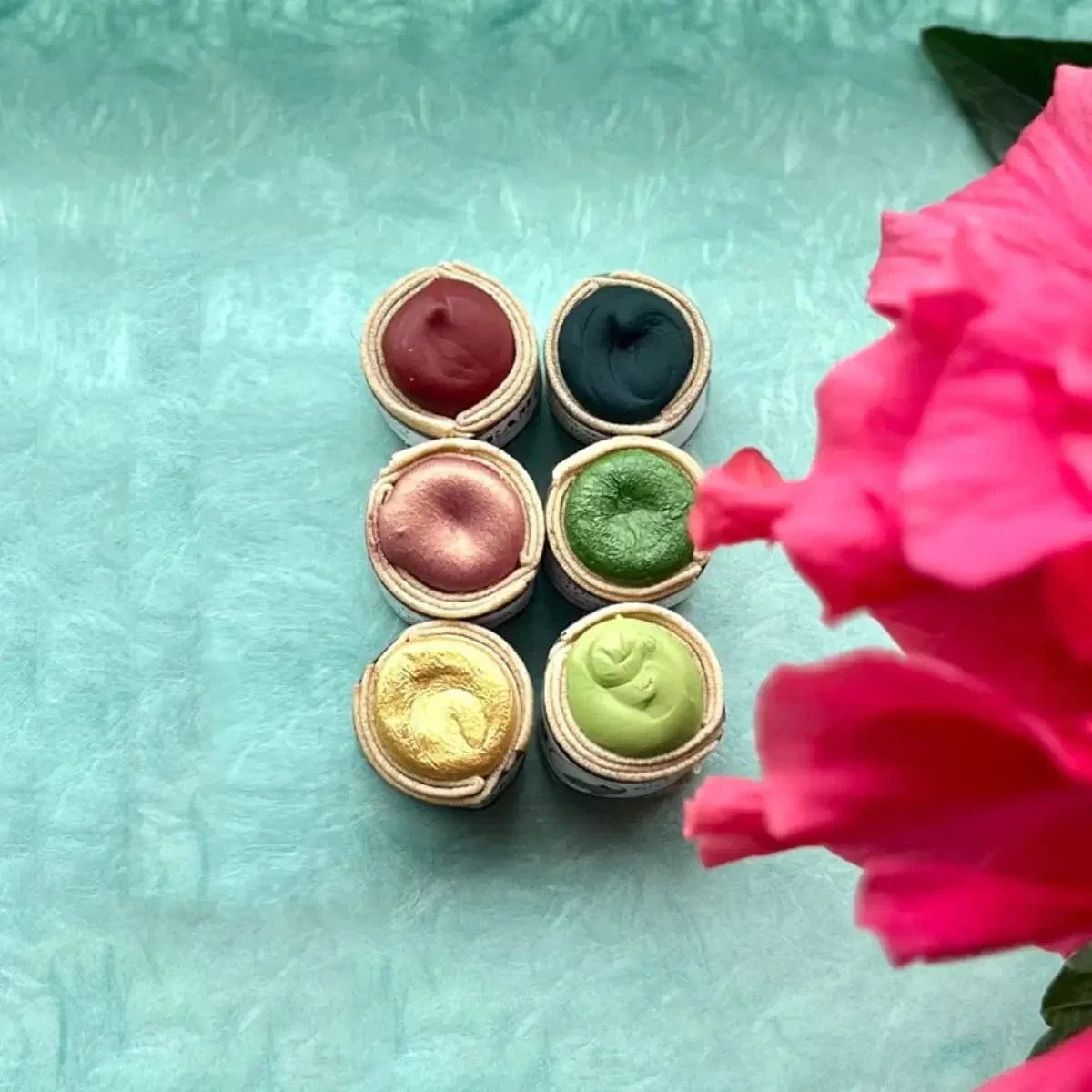 Beam - Handmade Watercolours - Hibiscus Paintstone Bundle - Set of 6 Colours