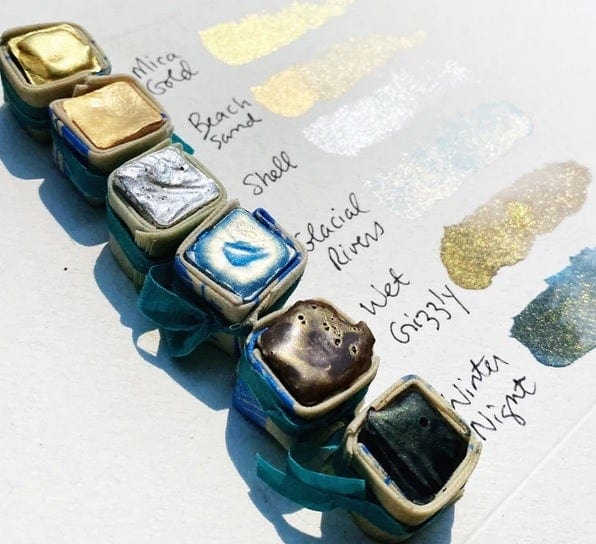 Beam - Handmade Watercolours - Northern Lights Paintstone Bundle - Set of 6 Colours