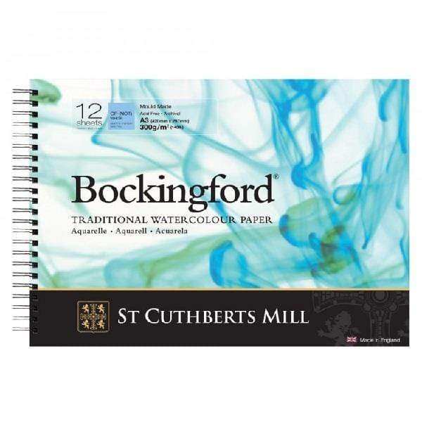 Bockingford - Spiralbound Watercolour Pad - Cold Press - 140lb - 16x12"