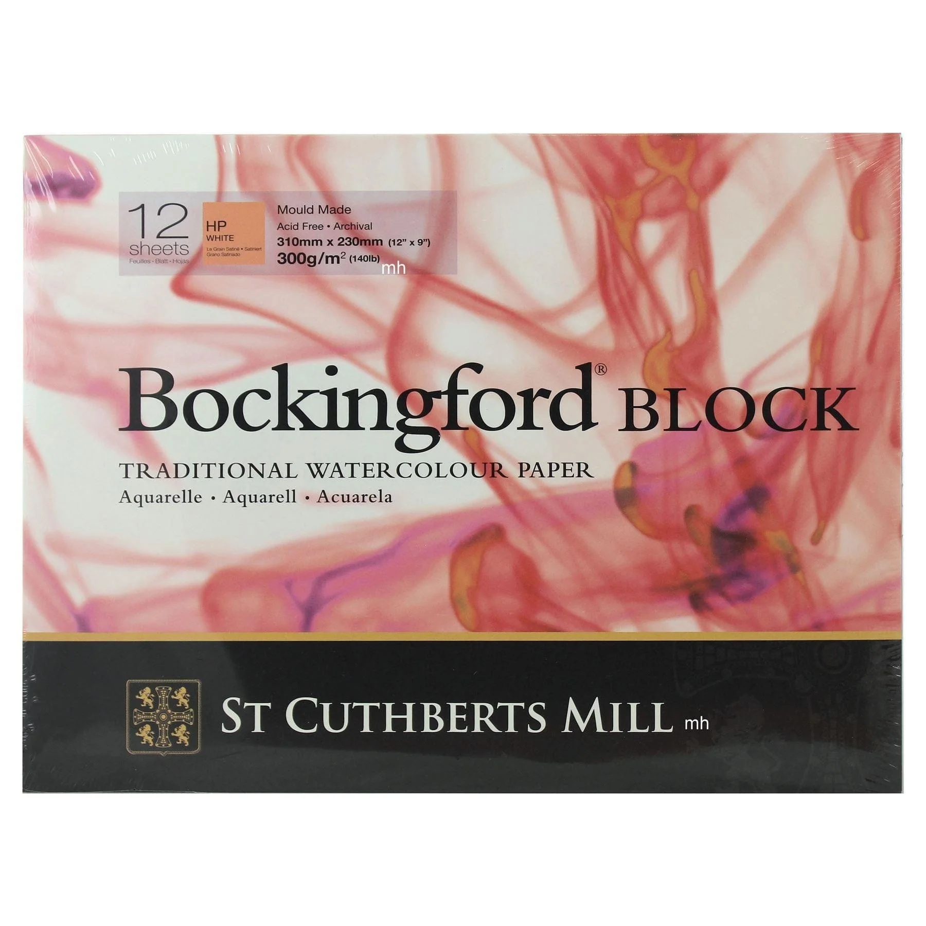 Bockingford - Watercolour Pad - Hot Press - 140lb - 12x9"