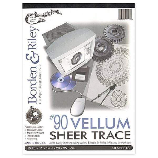 Borden & Riley - #90 Vellum - 11x14" Tracing Pad