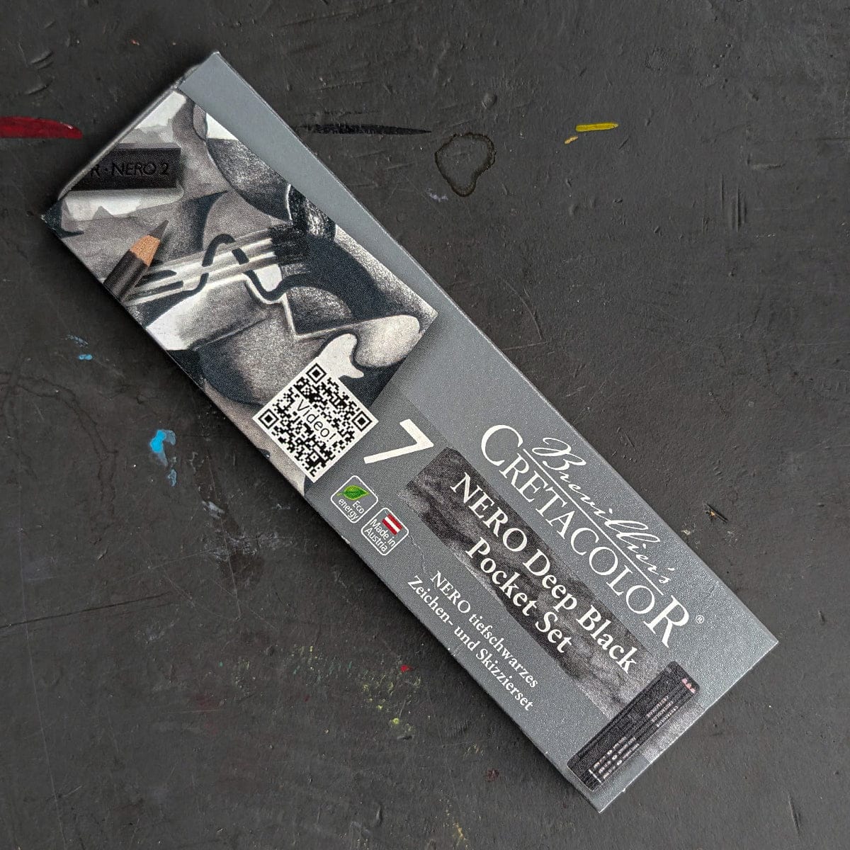 Brevillier's Cretacolor - Nero Deep Black Pocket Set - 7 Pieces
