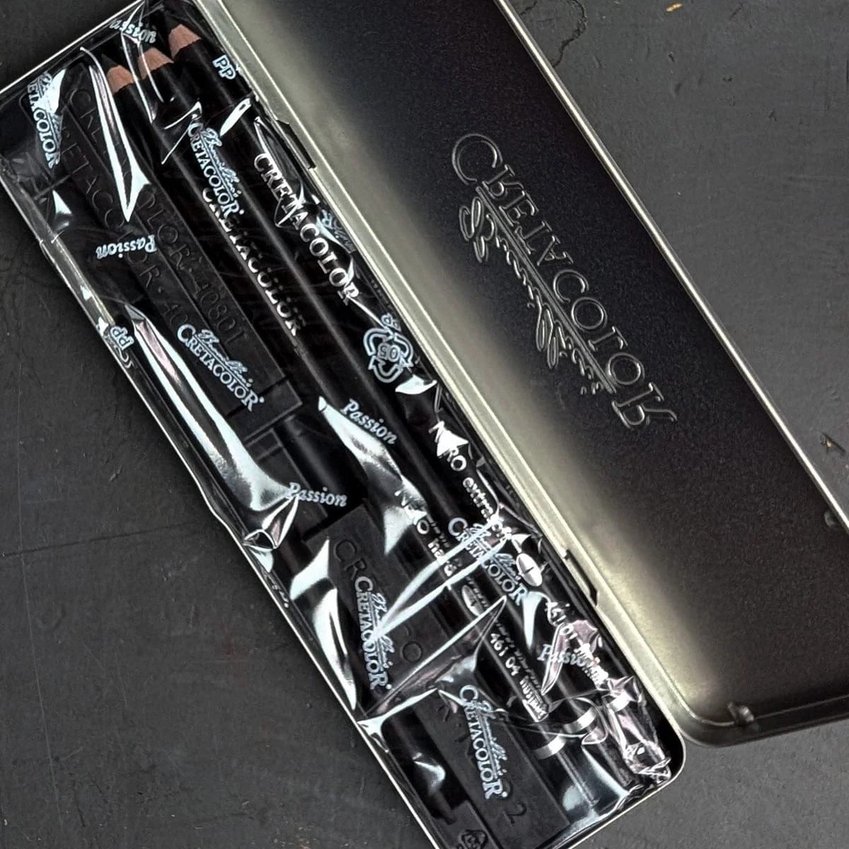 Brevillier's Cretacolor - Nero Deep Black Pocket Set - 7 Pieces - Image 2