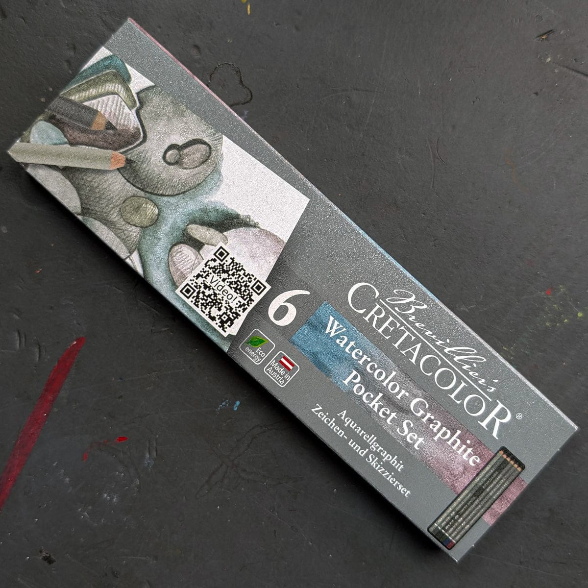 Brevillier's Cretacolor - Watercolour Graphite Pocket Set - 6 Pieces
