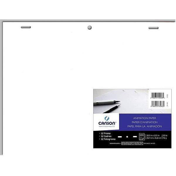 Canson - Animation Paper - Pre-Punched Ream - 10.5x12.5" Sheets