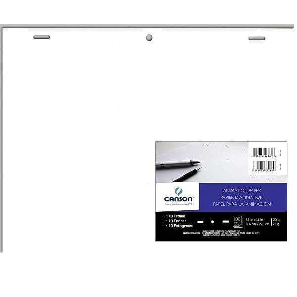 Canson - Animation Paper - Pre-Punched Ream - 8.5x11" Sheets