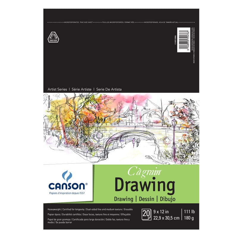 Canson - "C" à Grain - Drawing Pad - 9x12"
