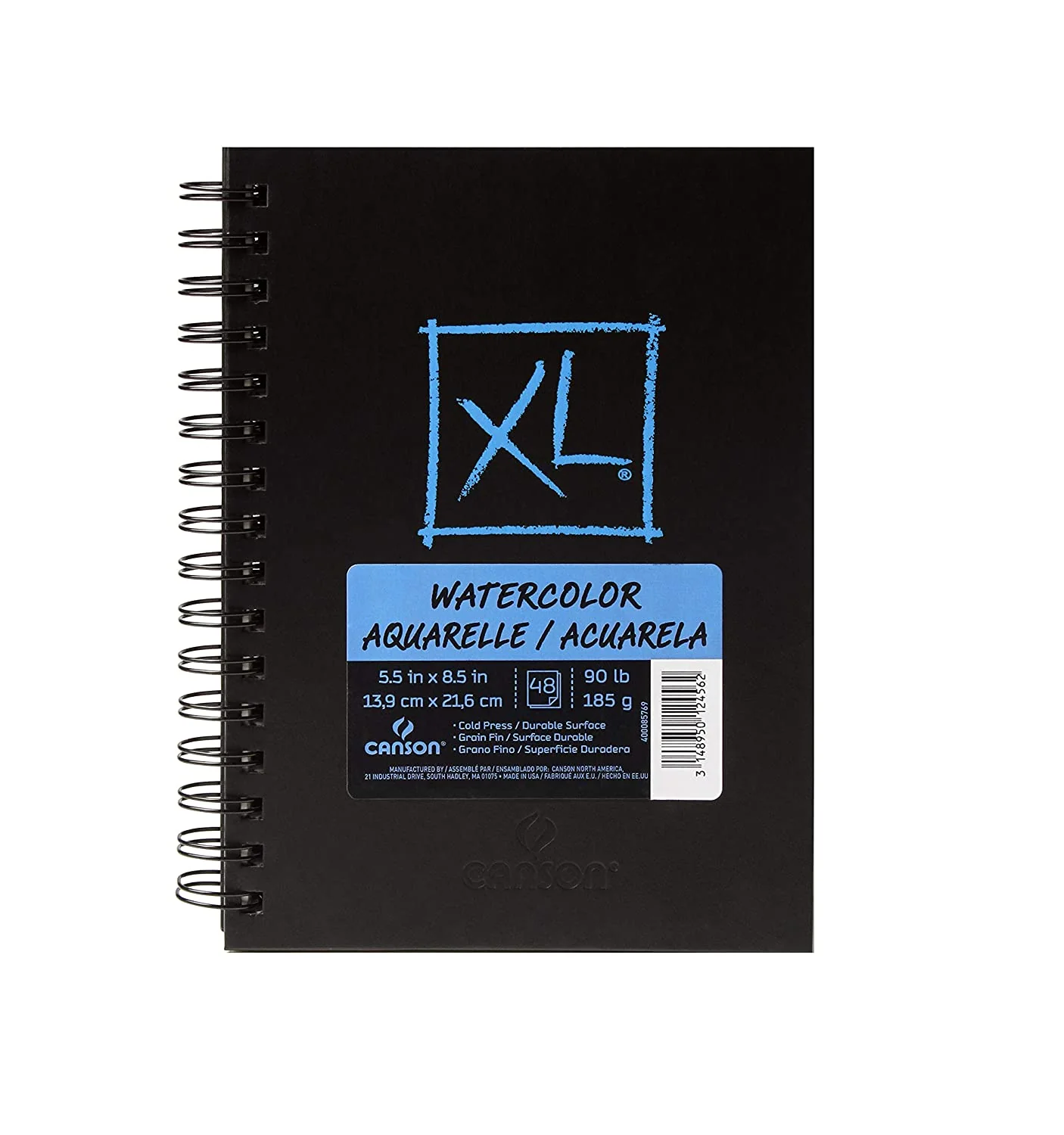 Canson - XL - Watercolour Pad - Hard Cover Coil Bound - 5.5x8.5"