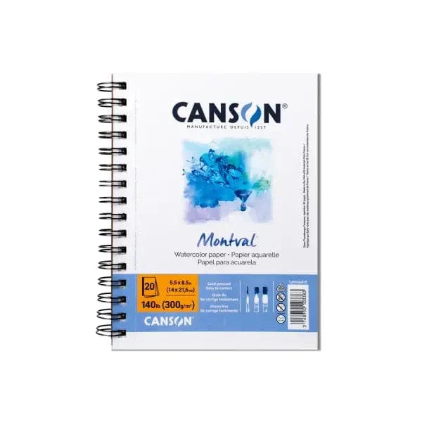 Canson - Montval - Watercolour Pad - Coil Bound - 5.5x8.5"