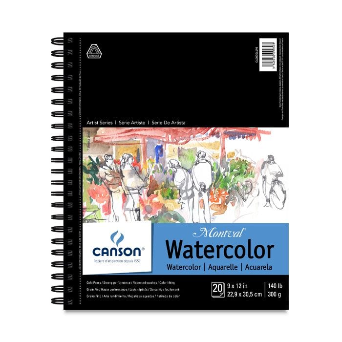 Canson - Montval - Watercolour Pad - Coil Bound - 9x12"