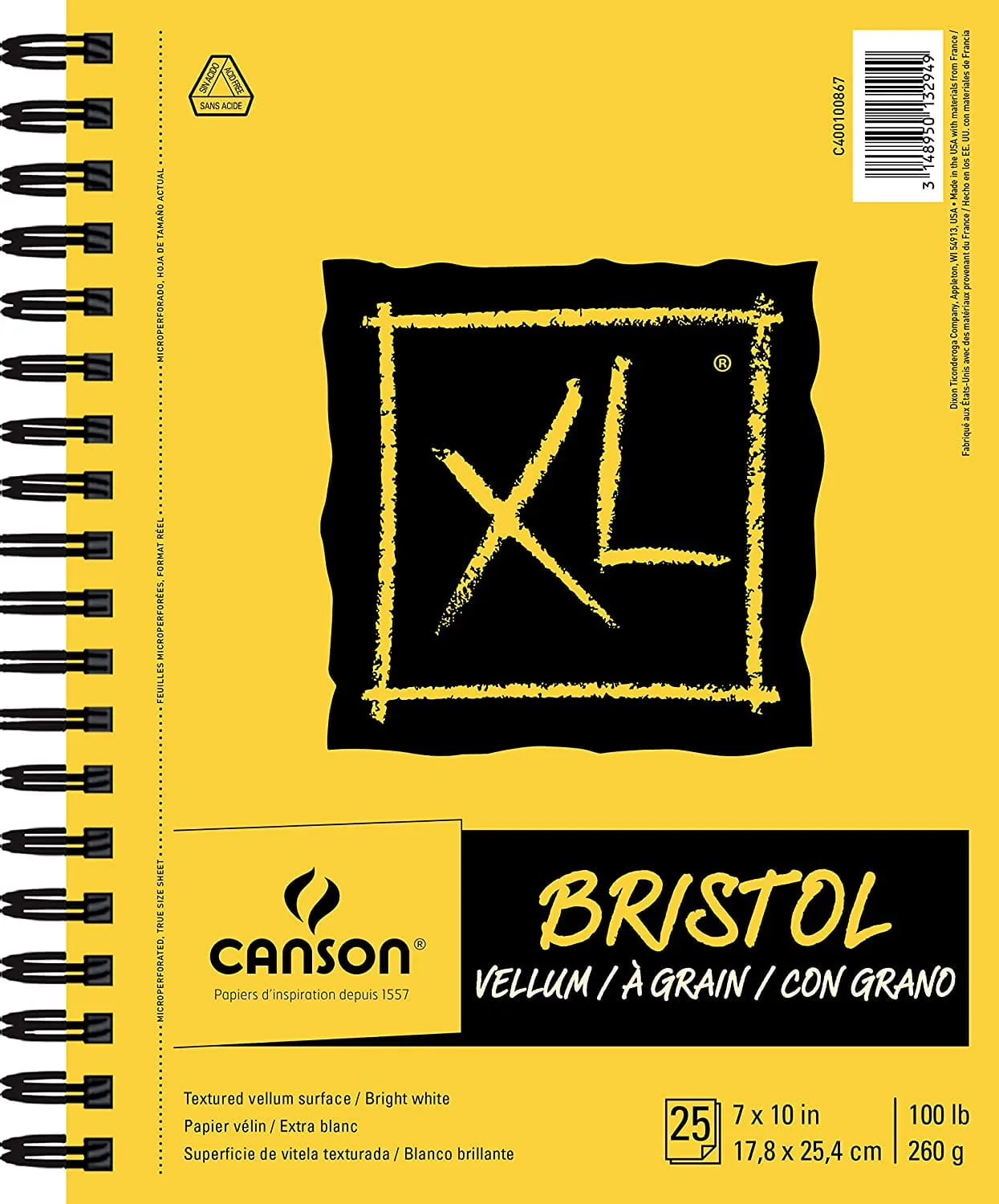 Canson - XL - Bristol Pad - Vellum - 7x10"