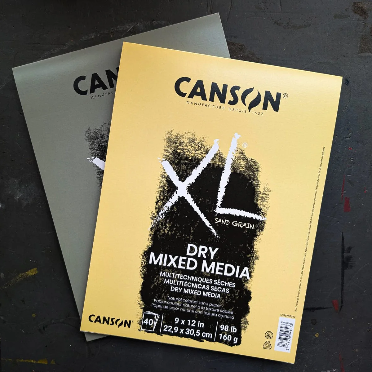 Canson XL Dry Mix Media - Sand Grain Paper - 9x12" Pads