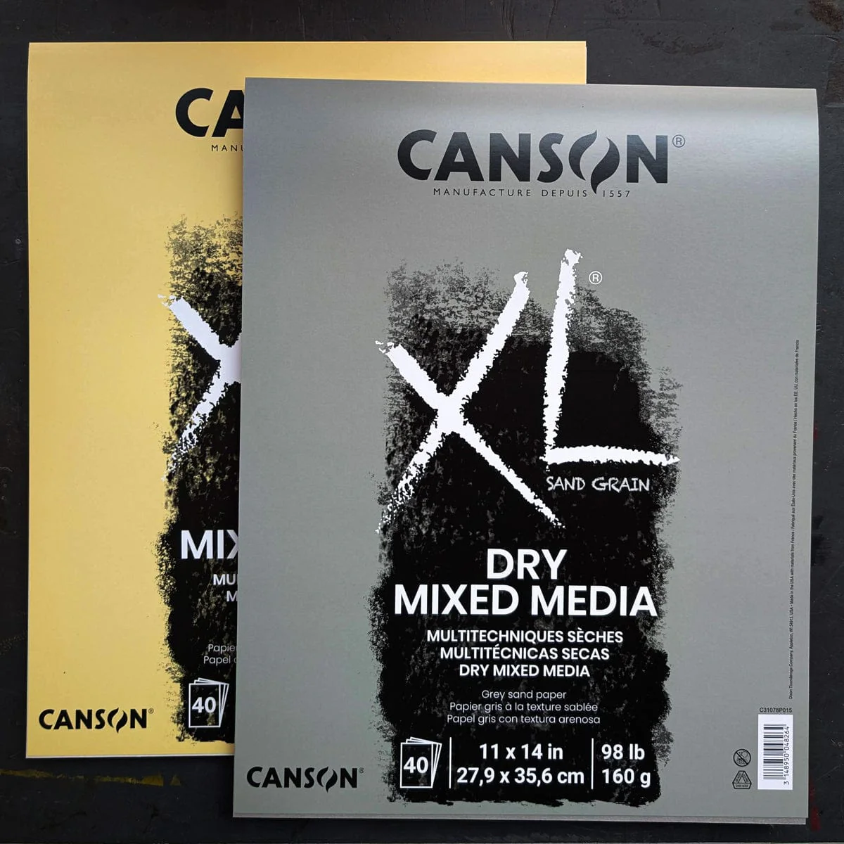 Canson  XL  Dry Mix Media - Sand Grain Paper - 11x14" Pads