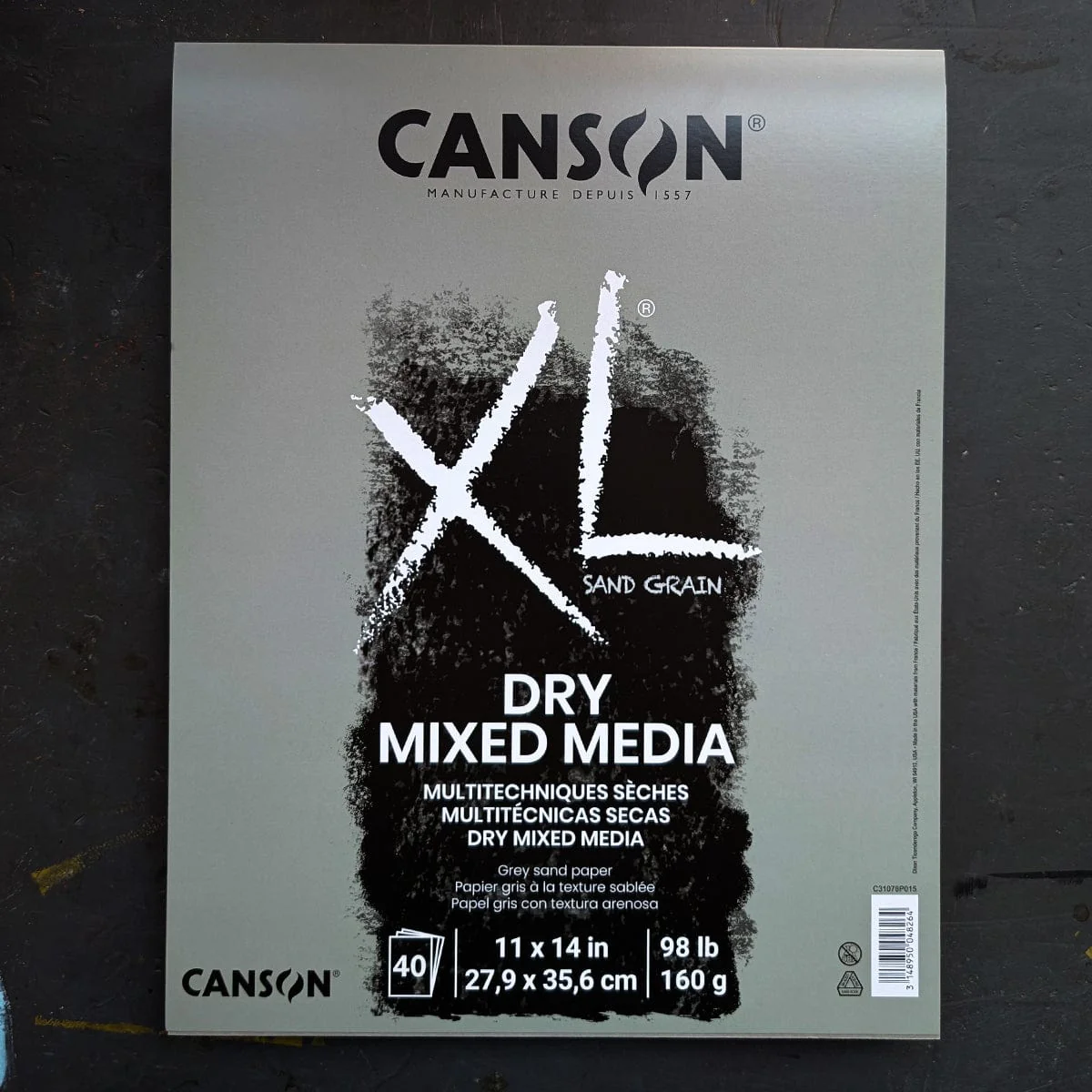 Canson  XL  Dry Mix Media - Sand Grain Paper - 11x14" Pads - Image 3