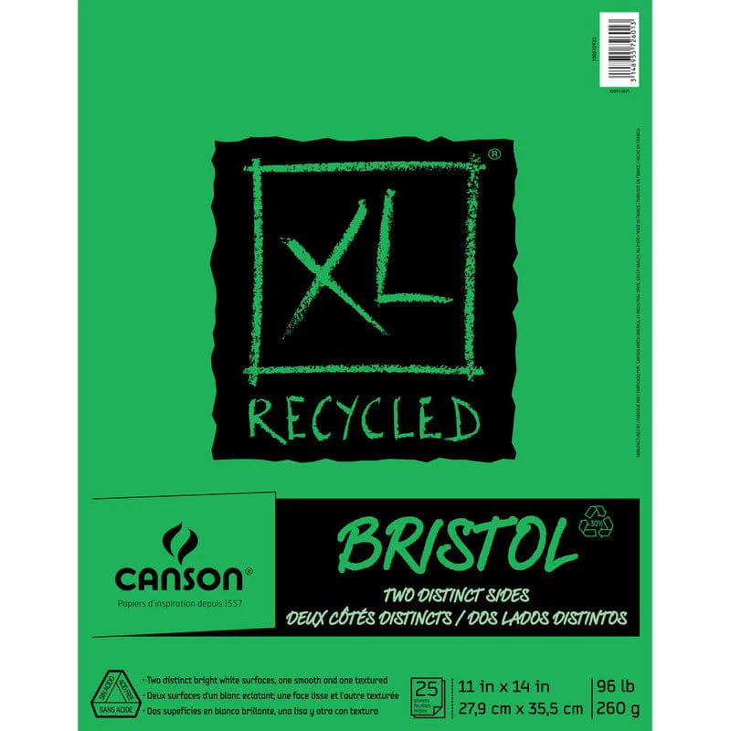 Canson - XL - Recycled Bristol Pad - 11x14"