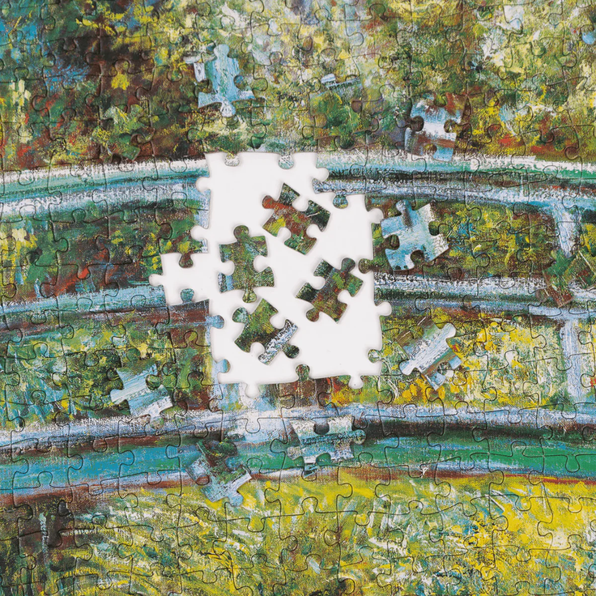 Claude Monet's Bridge over a Pond of Water Lilies - 1,000 Piece Jigsaw Puzzle - Image 2