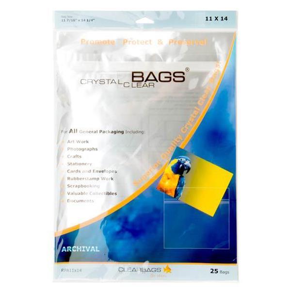 Crystal Clear Bags - Protective Sleeves - 11x14"