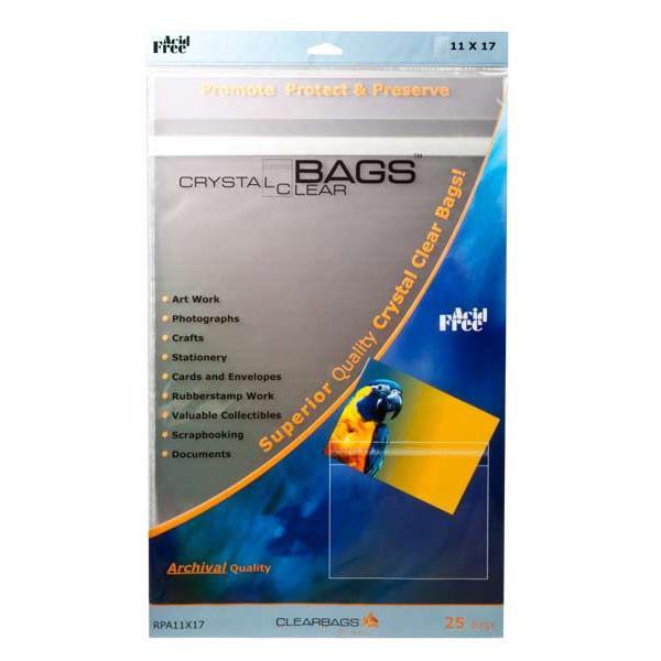 Crystal Clear Bags - Protective Sleeves - 11x17"