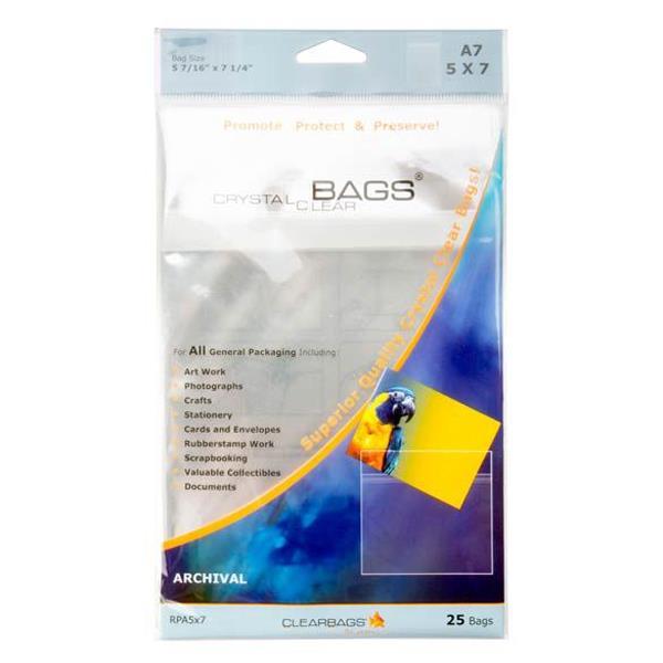 Crystal Clear Bags - Protective Sleeves - 5x7"