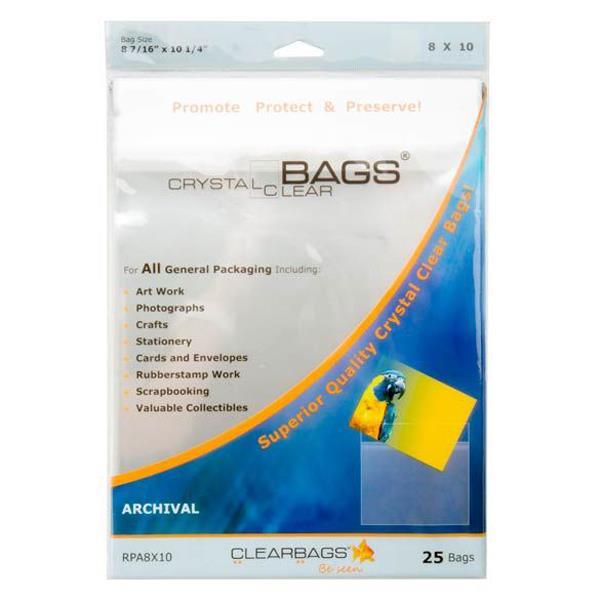 Crystal Clear Bags - Protective Sleeves - 8x10"
