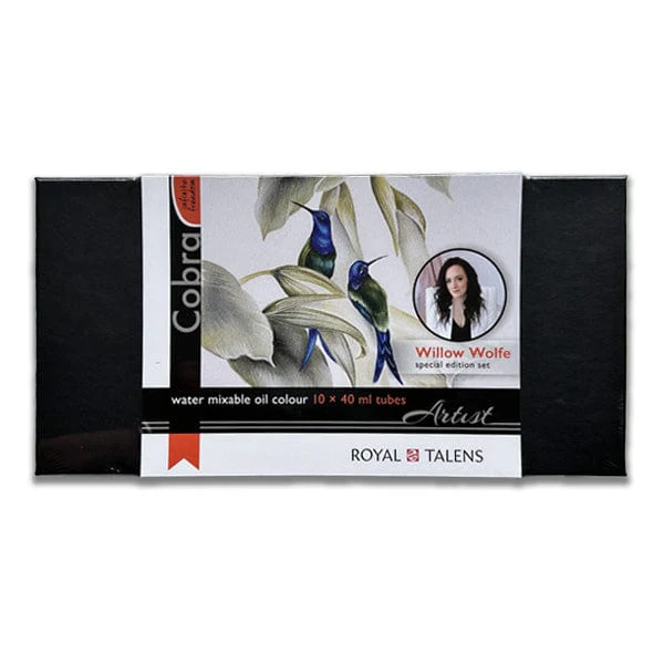 Cobra - Artist - Water Mixable Oil Colours - Willow Wolfe Special Edition Set - 10x40mL Tubes