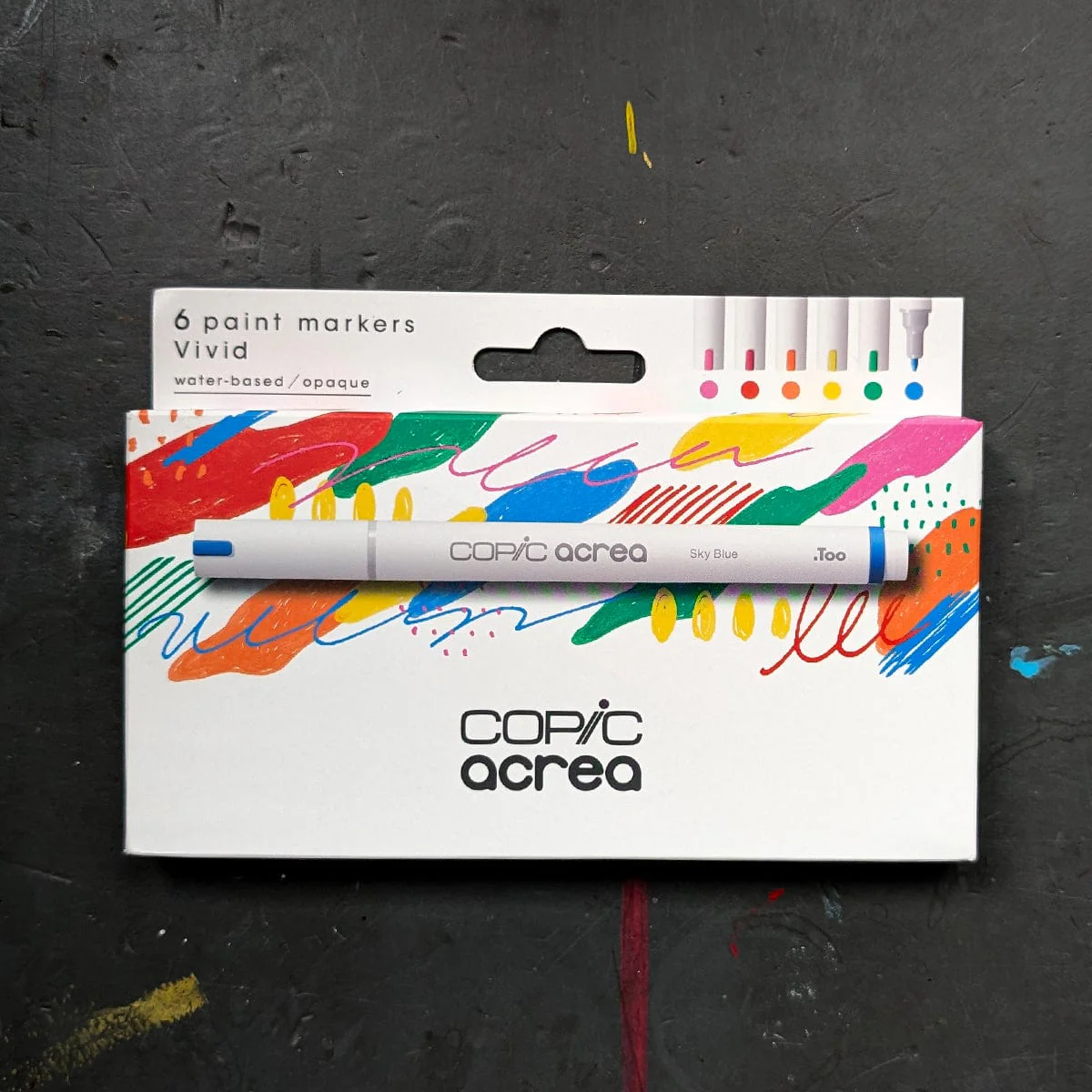 Copic - Acrea Paint Markers - Set of 6 Colours - Vivid