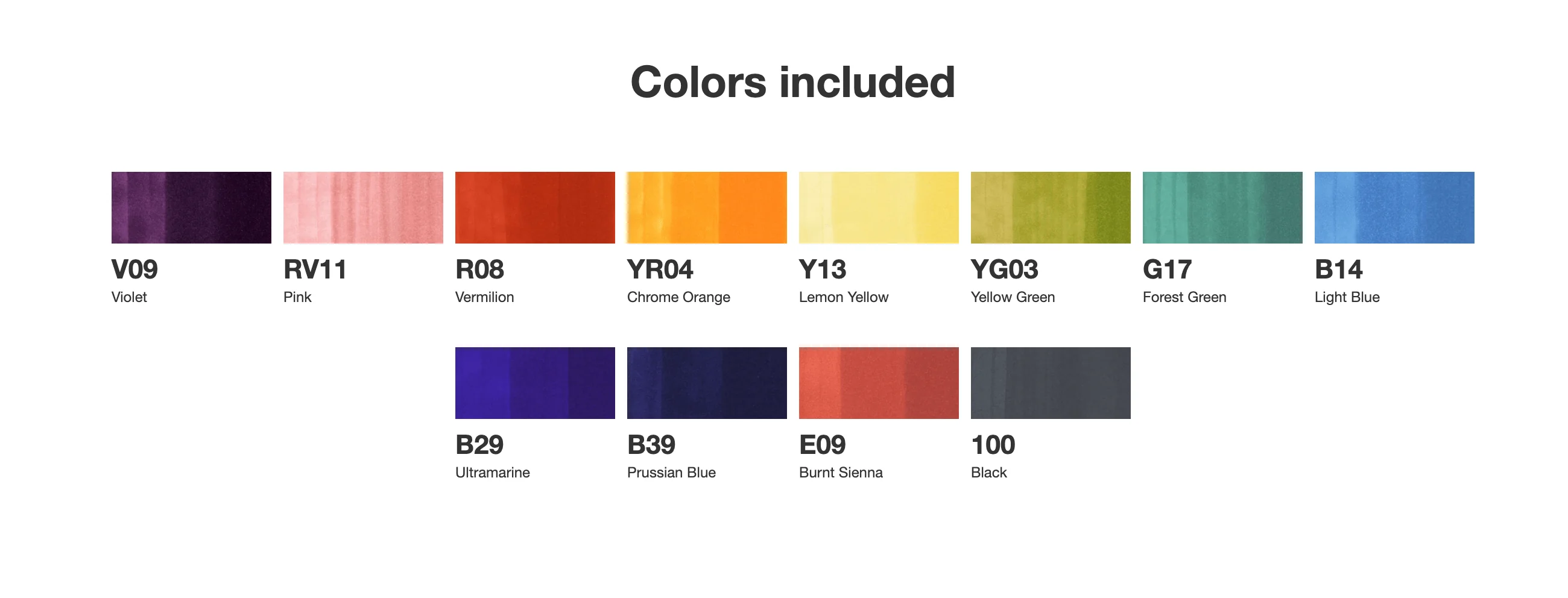 Copic - Sketch Markers - Set of 12 Colours - Basic - Image 3