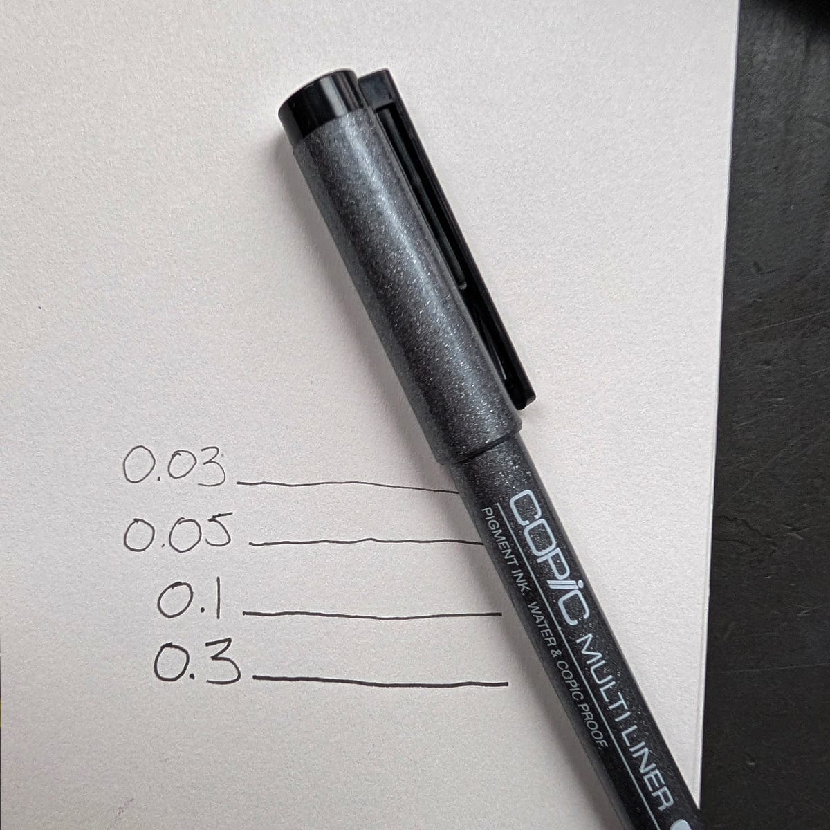 Copic - Multiliner Pens - Set of 4 - Black - Image 4